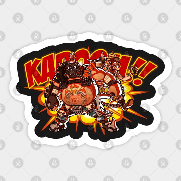 KABOOM!! Sticker by Red_Flare_Art